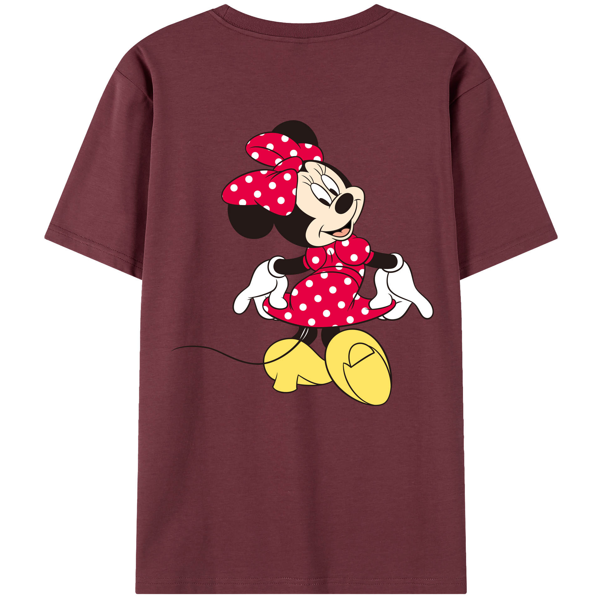 （画像用） ミッキーマウス Mickey Mouse 綿100％半袖Tシャツ（背面プリント）